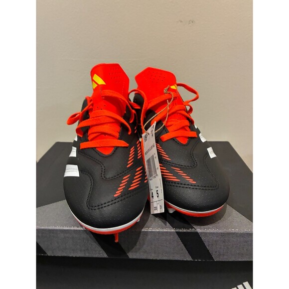 NEW Adidas Predator Club FxG Black & Orange Soccer Cleats - Youth 4 - Picture 6 of 10